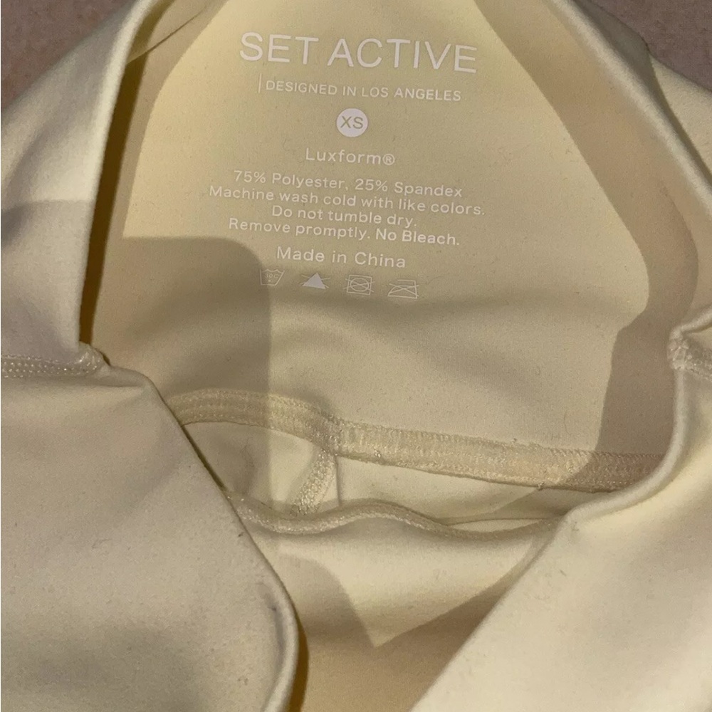 SET active Lululemon Alo Yoga Women’s Palmer Active Workout Leggings XS Yellow - Picture 6 of 6